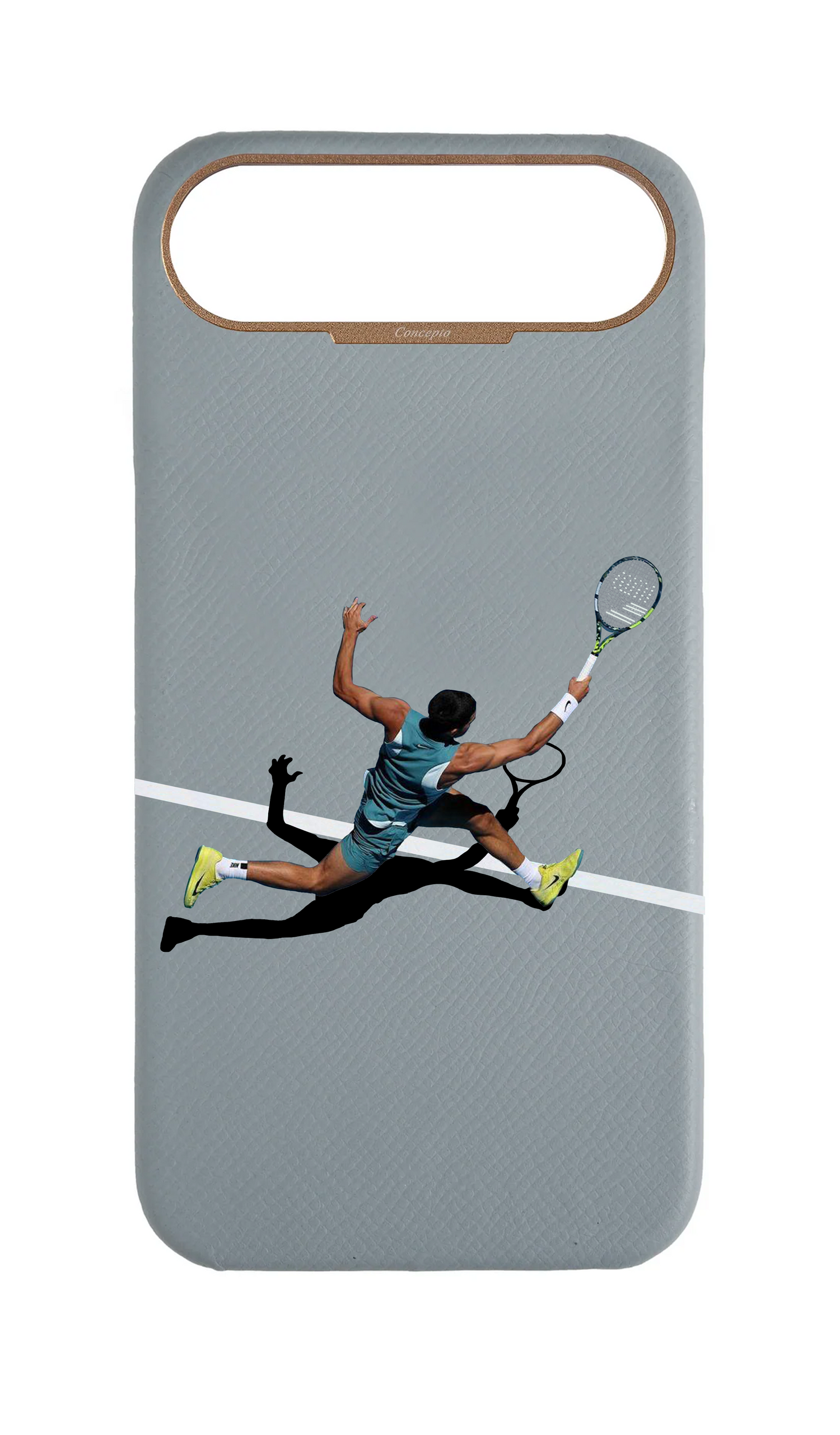 Light Blue Grey Strapless Case - Match Point