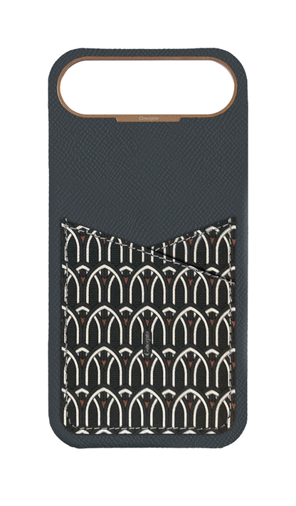 Grey Monogram Pocket Case