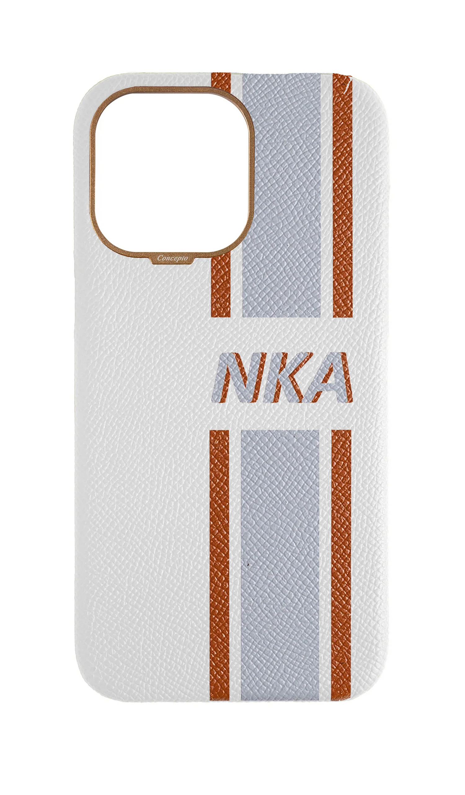 Striped White Strapless Case