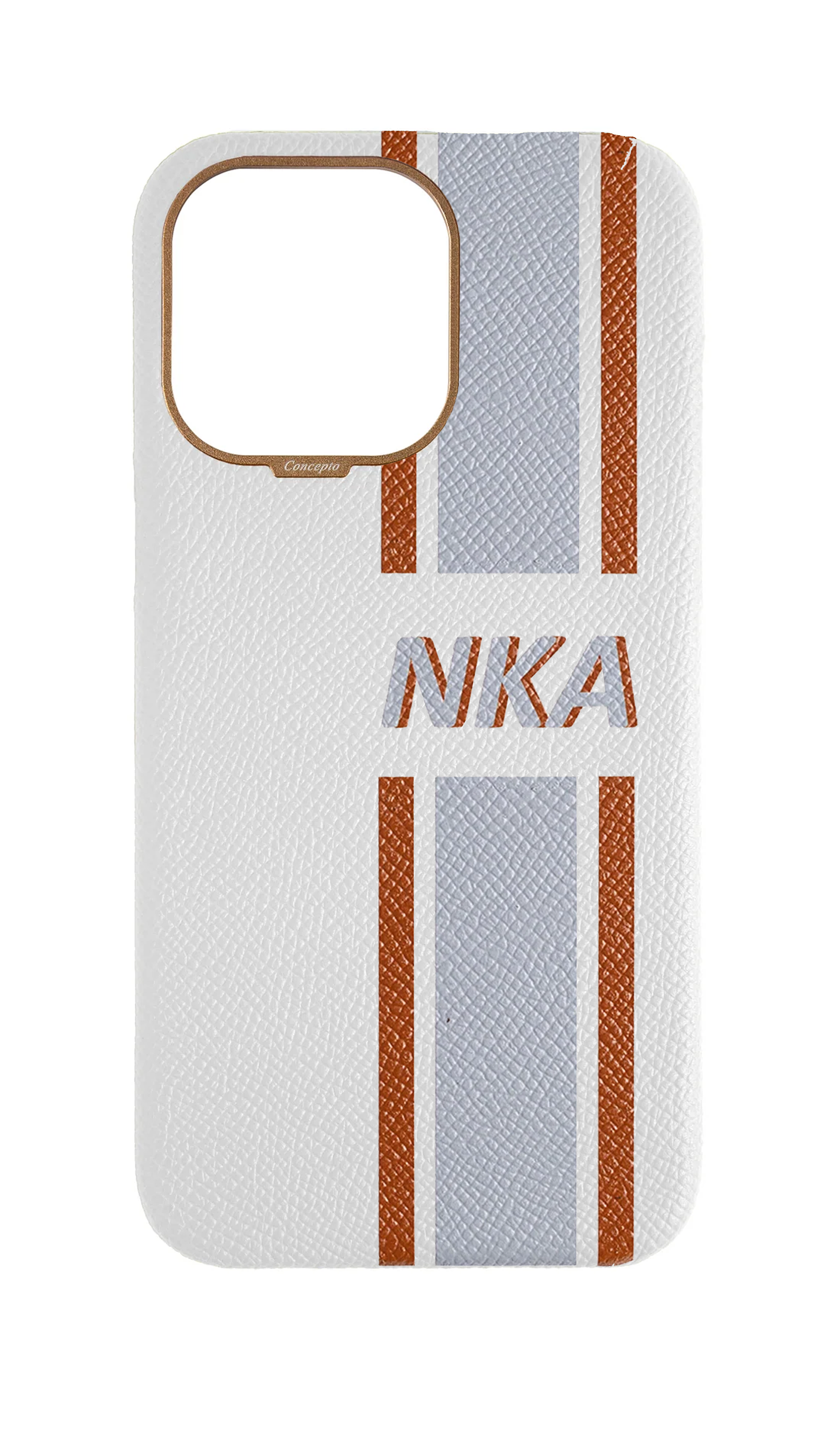 Striped White Strapless Case