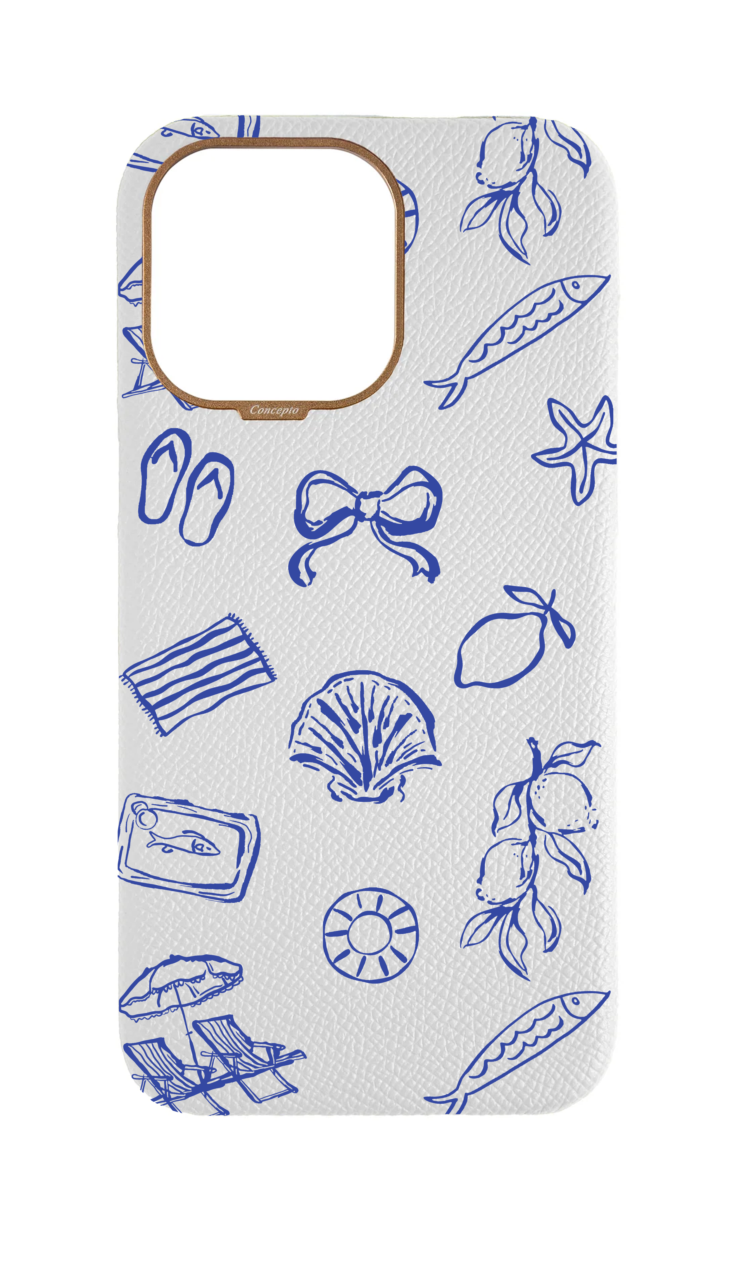 White Strapless Case - Coastal Escape