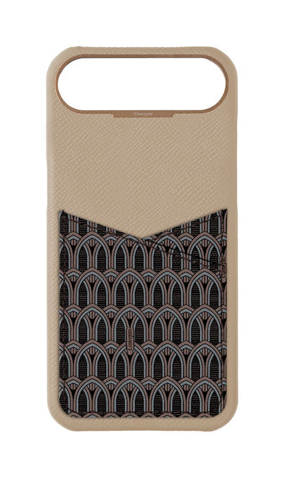 Cream Monogram Pocket Case