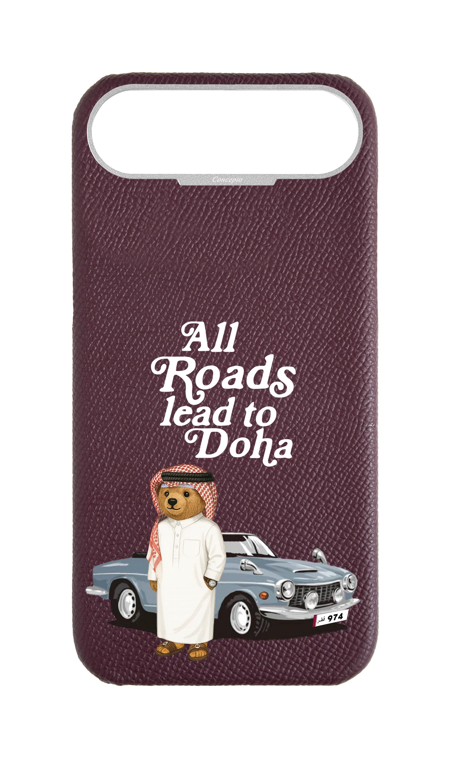 Maroon Strapless Case - Qatar