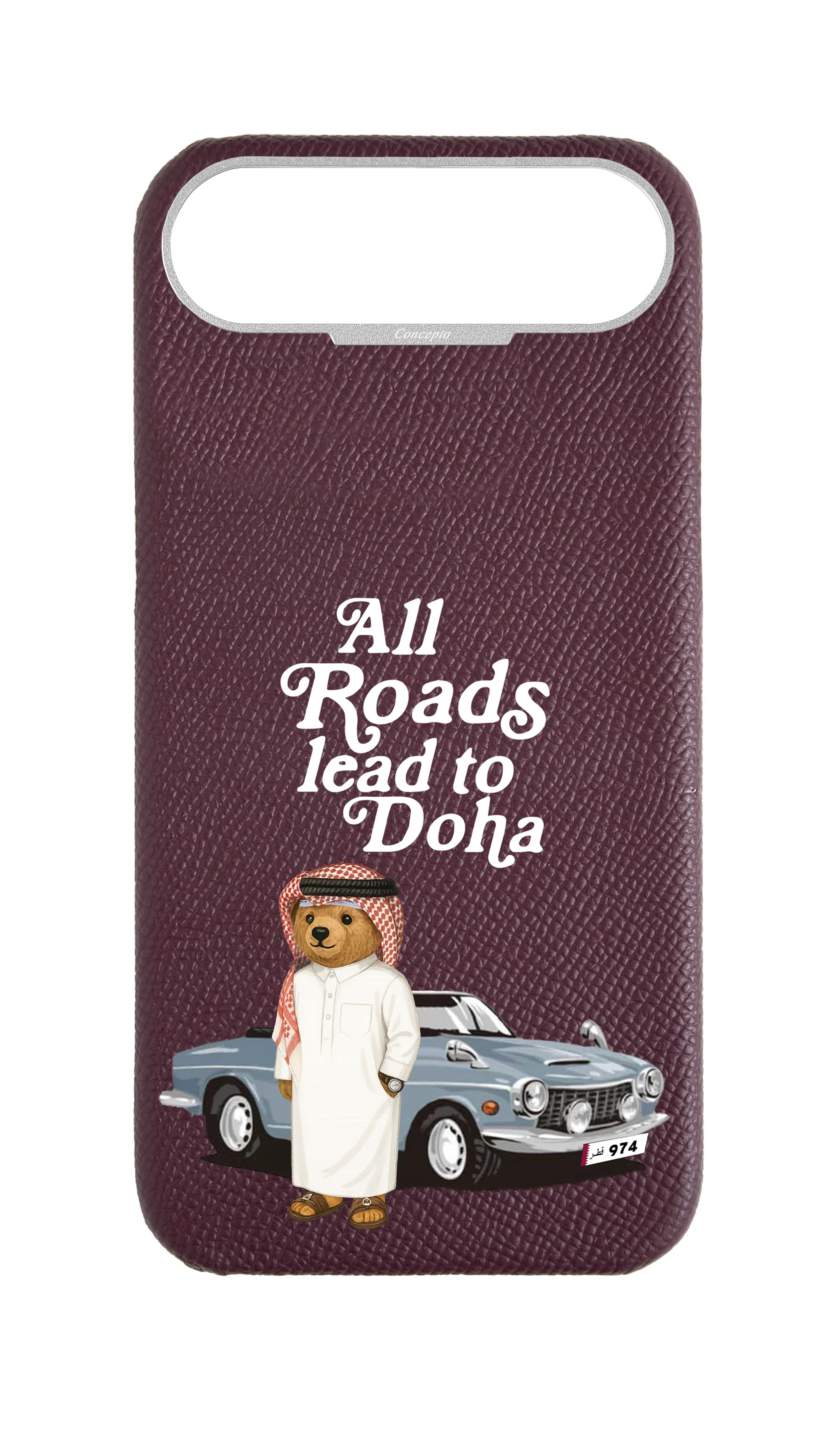 Maroon Strapless Case - Qatar