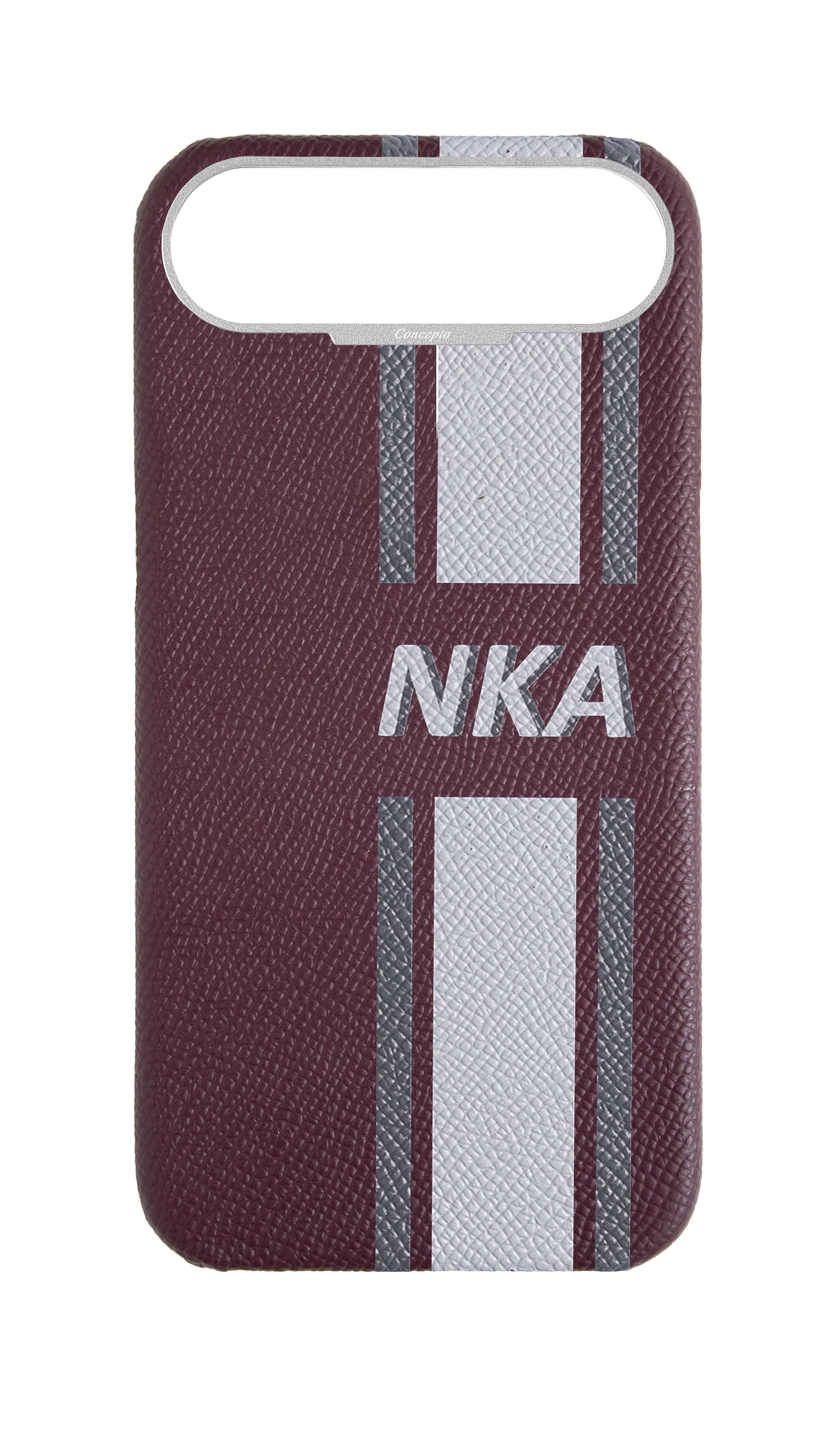 Striped Maroon Strapless Case