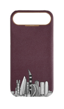Maroon Strapless Case - Doha Skyline