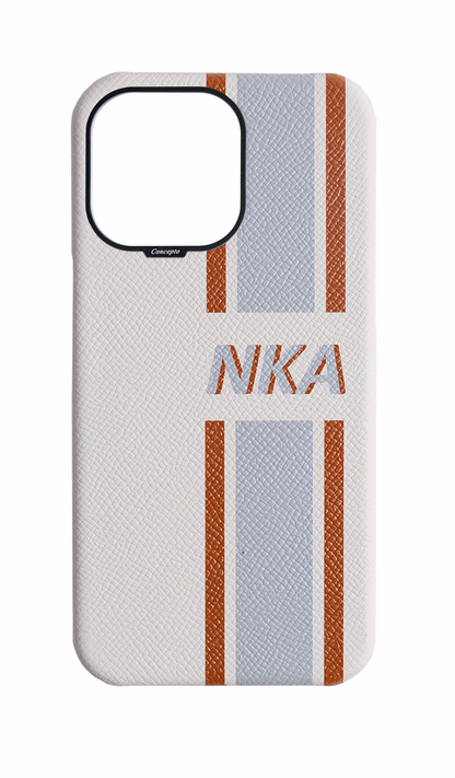 Striped White Strapless Case