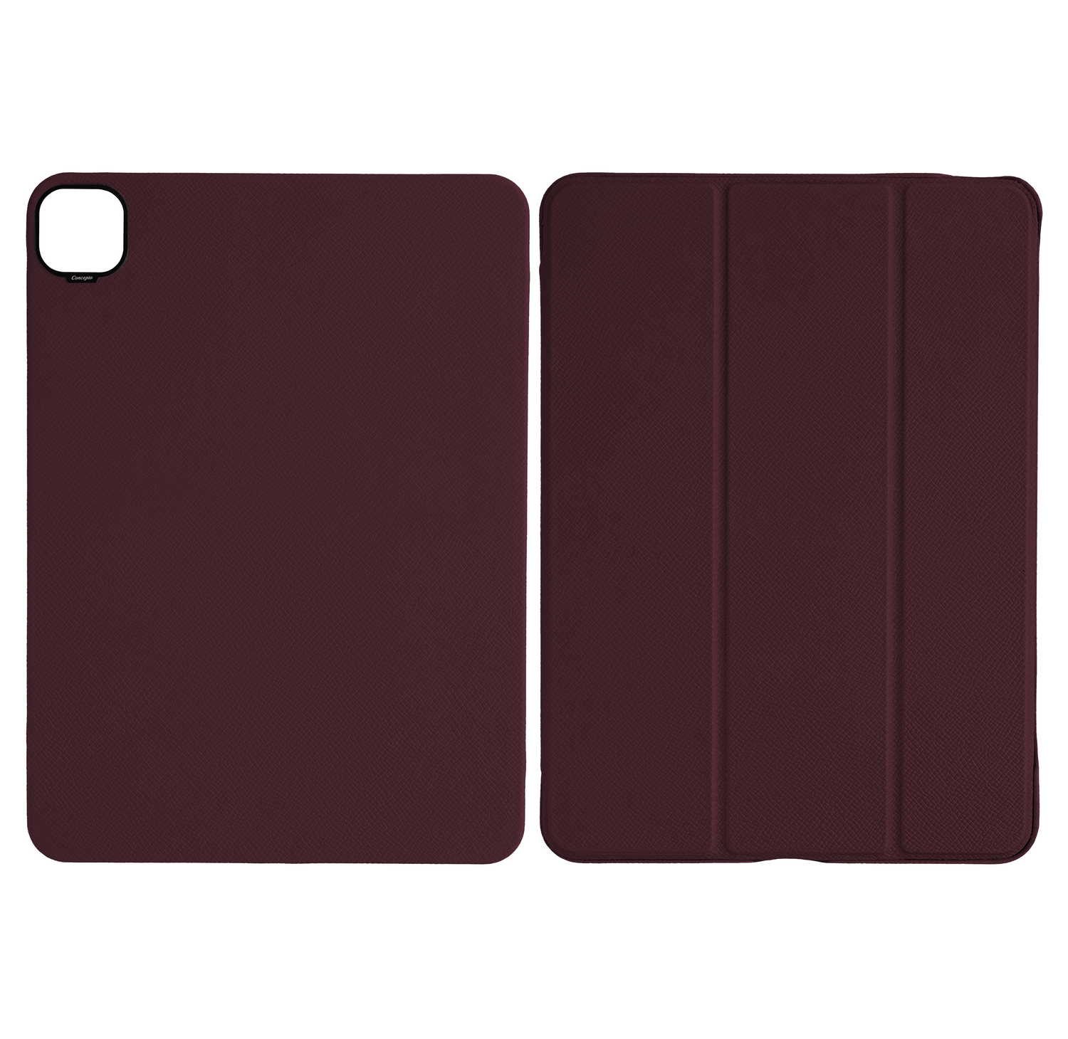 Maroon Epsom iPad Case