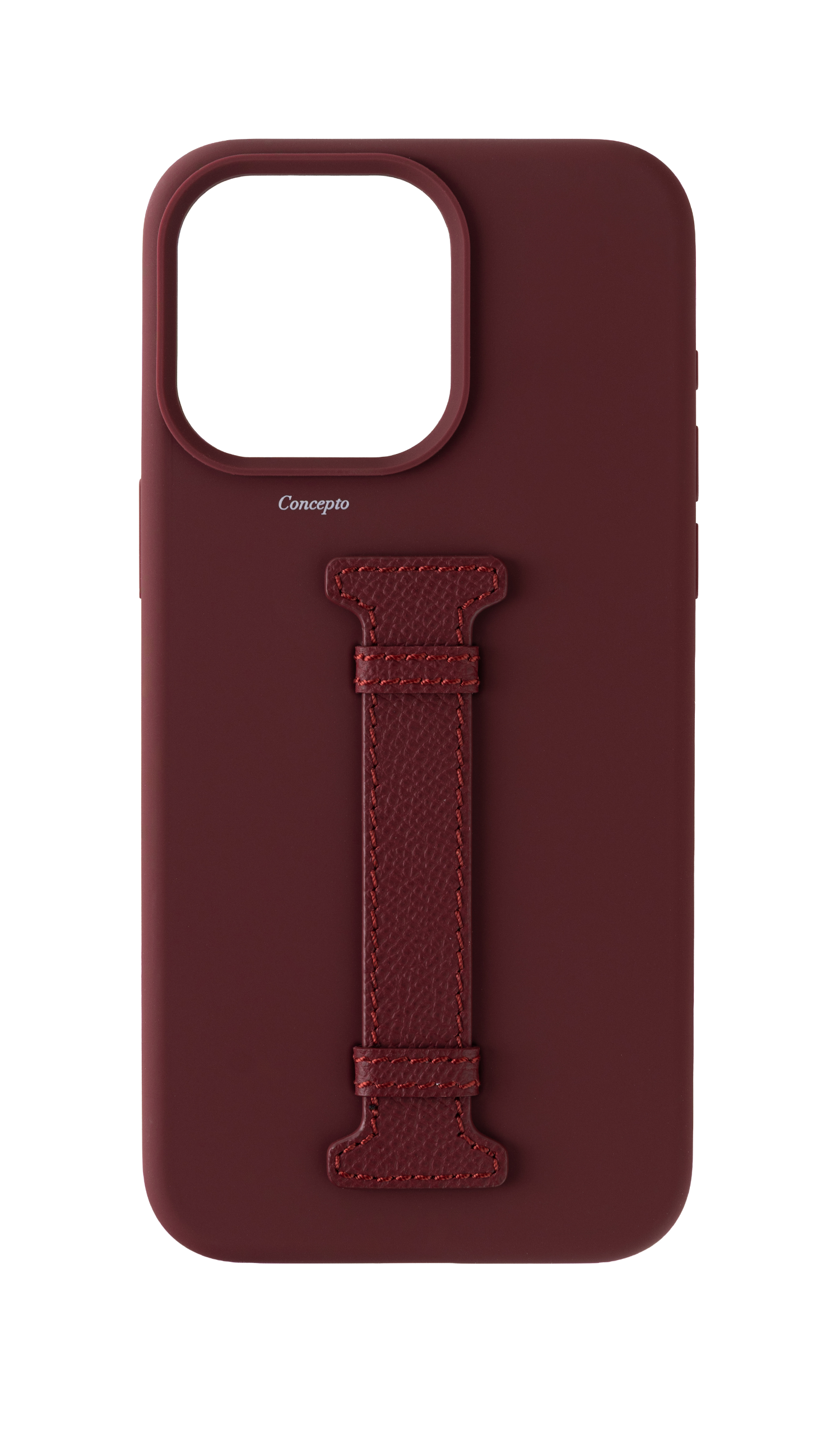 Maroon Silicon Middle Strap Case