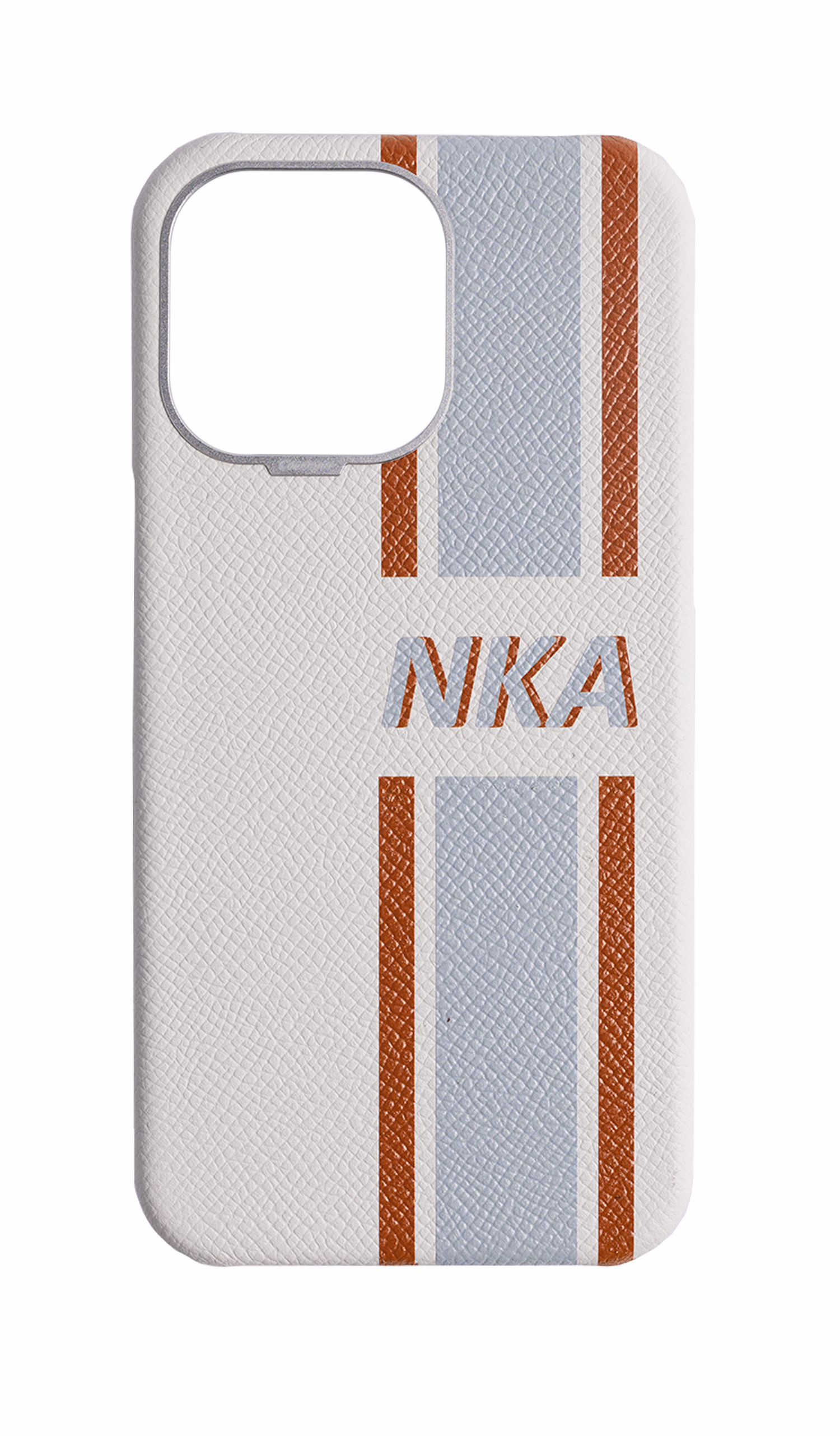 Striped White Strapless Case