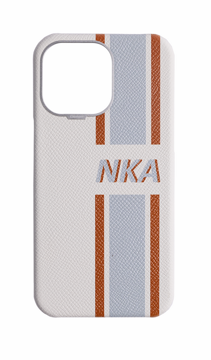 Striped White Strapless Case