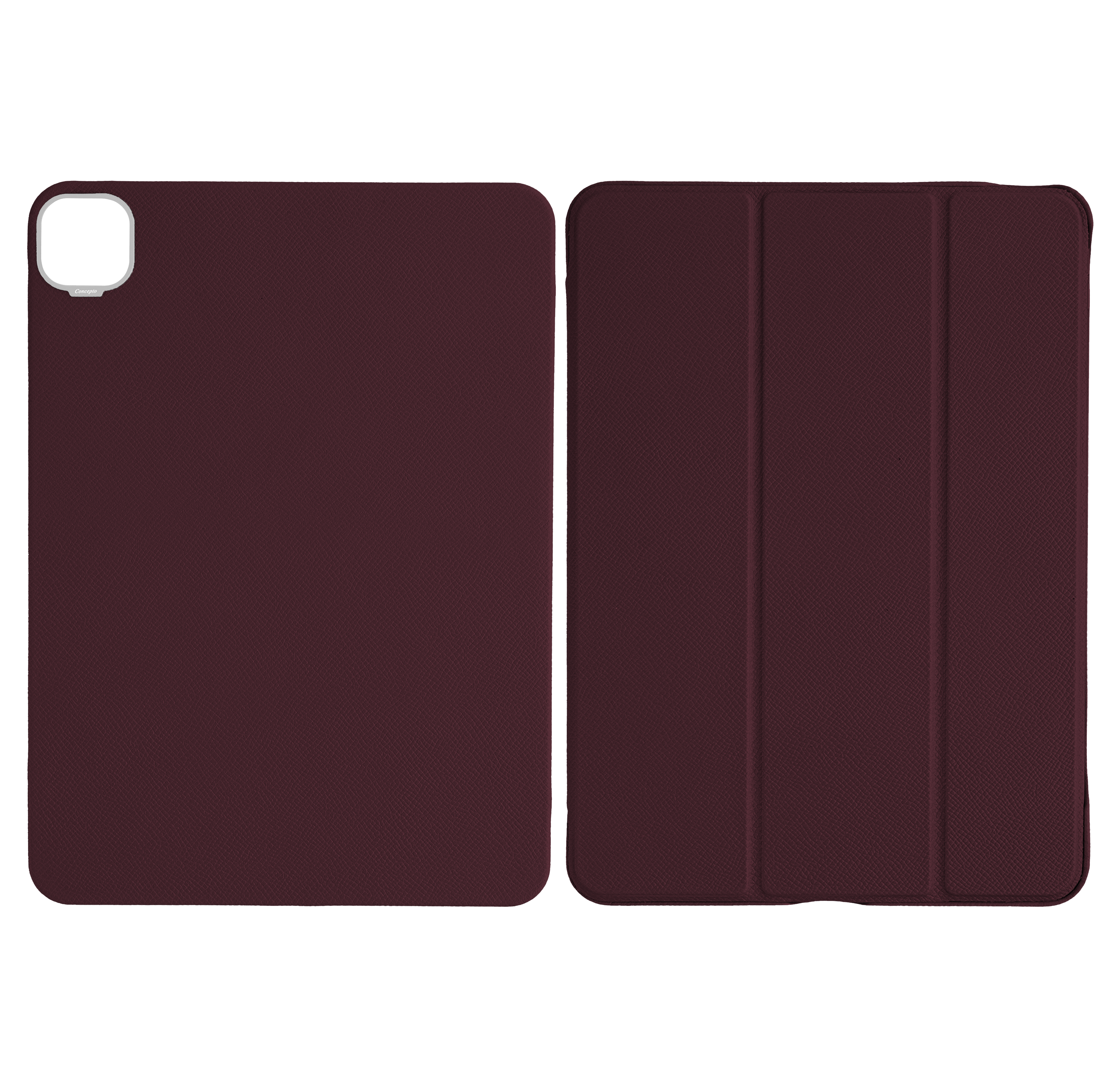Maroon Epsom iPad Case