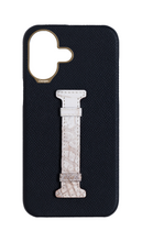 Black Himalayan Exotic Crocodile Middle Strap Case