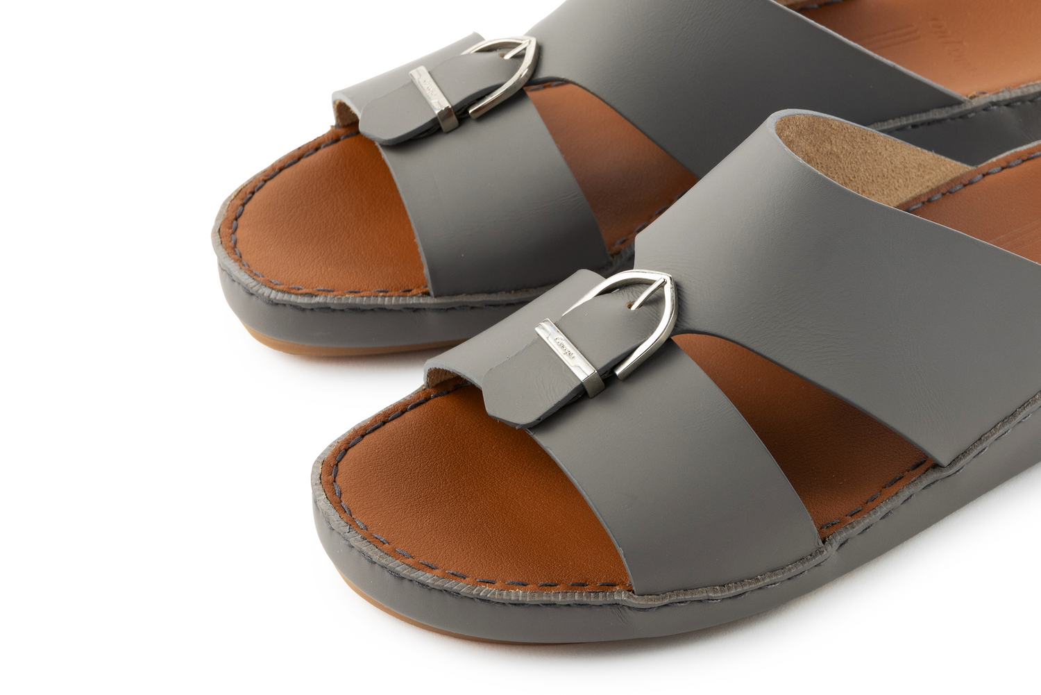 Grey Steel Arch Design Sandal