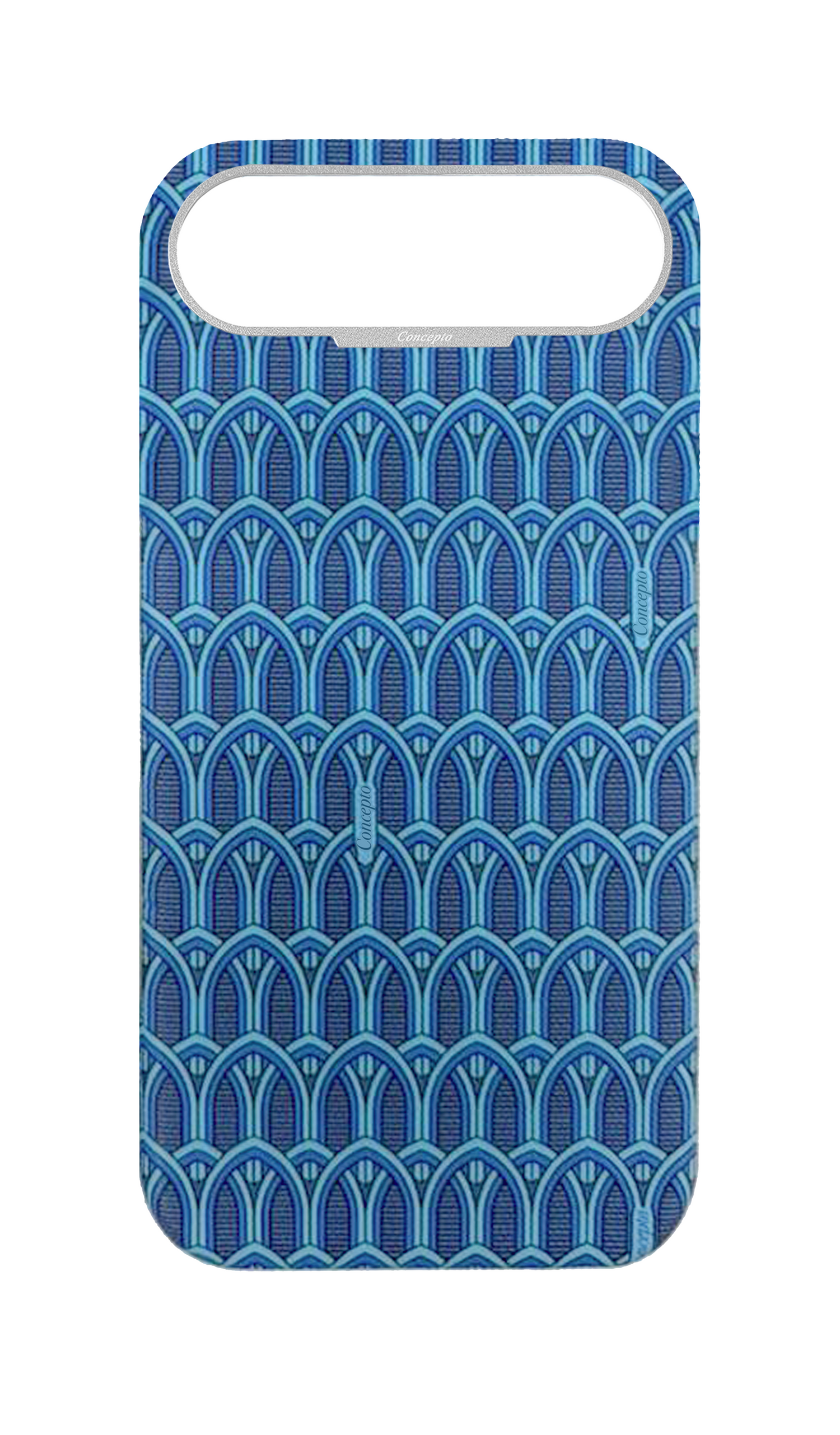 Blue Monogram Strapless Case
