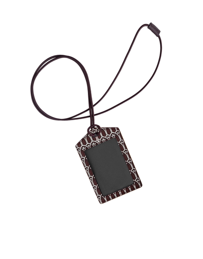 Maroon Monogram ID Holder