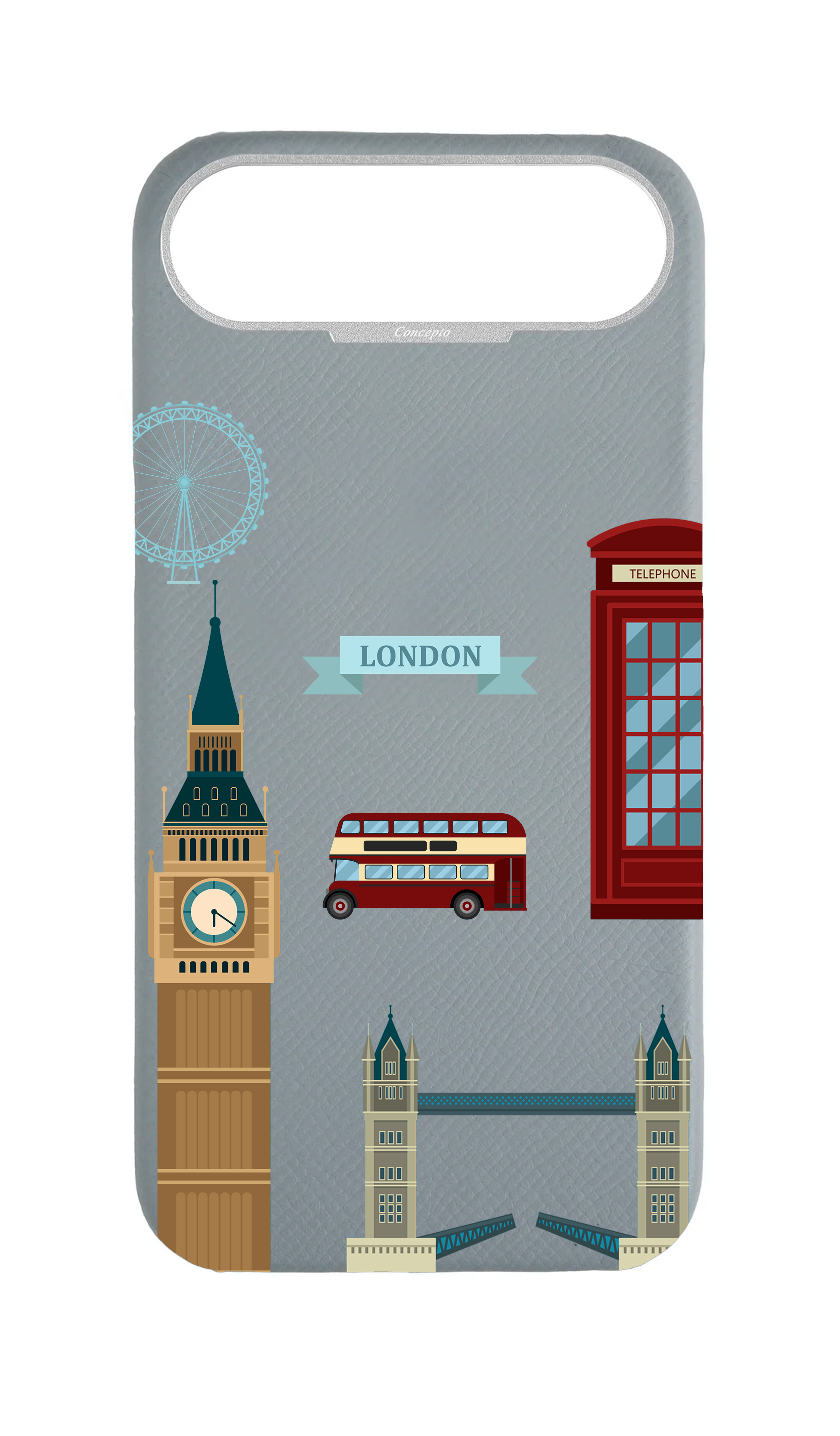 Light Blue Grey Strapless Case - The London Edit