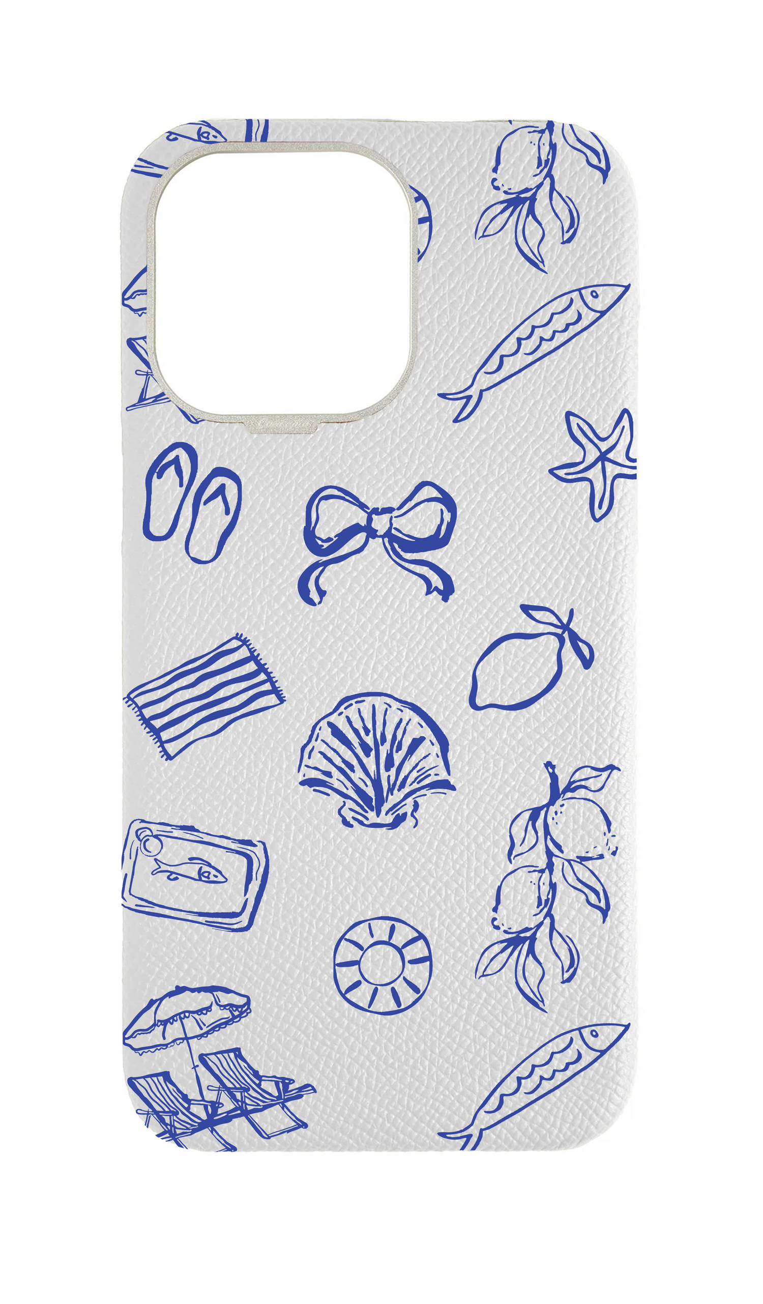 White Strapless Case - Coastal Escape