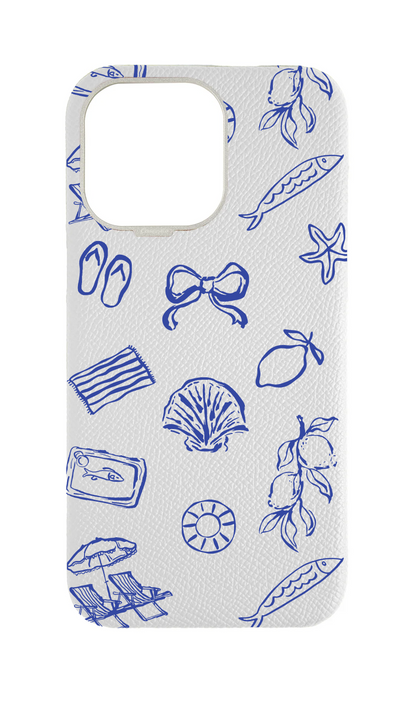 White Strapless Case - Coastal Escape