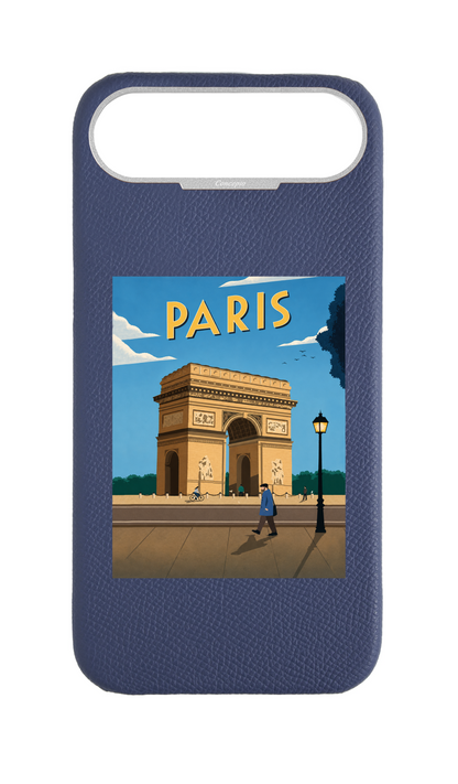 Navy Strapless Epsom Case - Paris