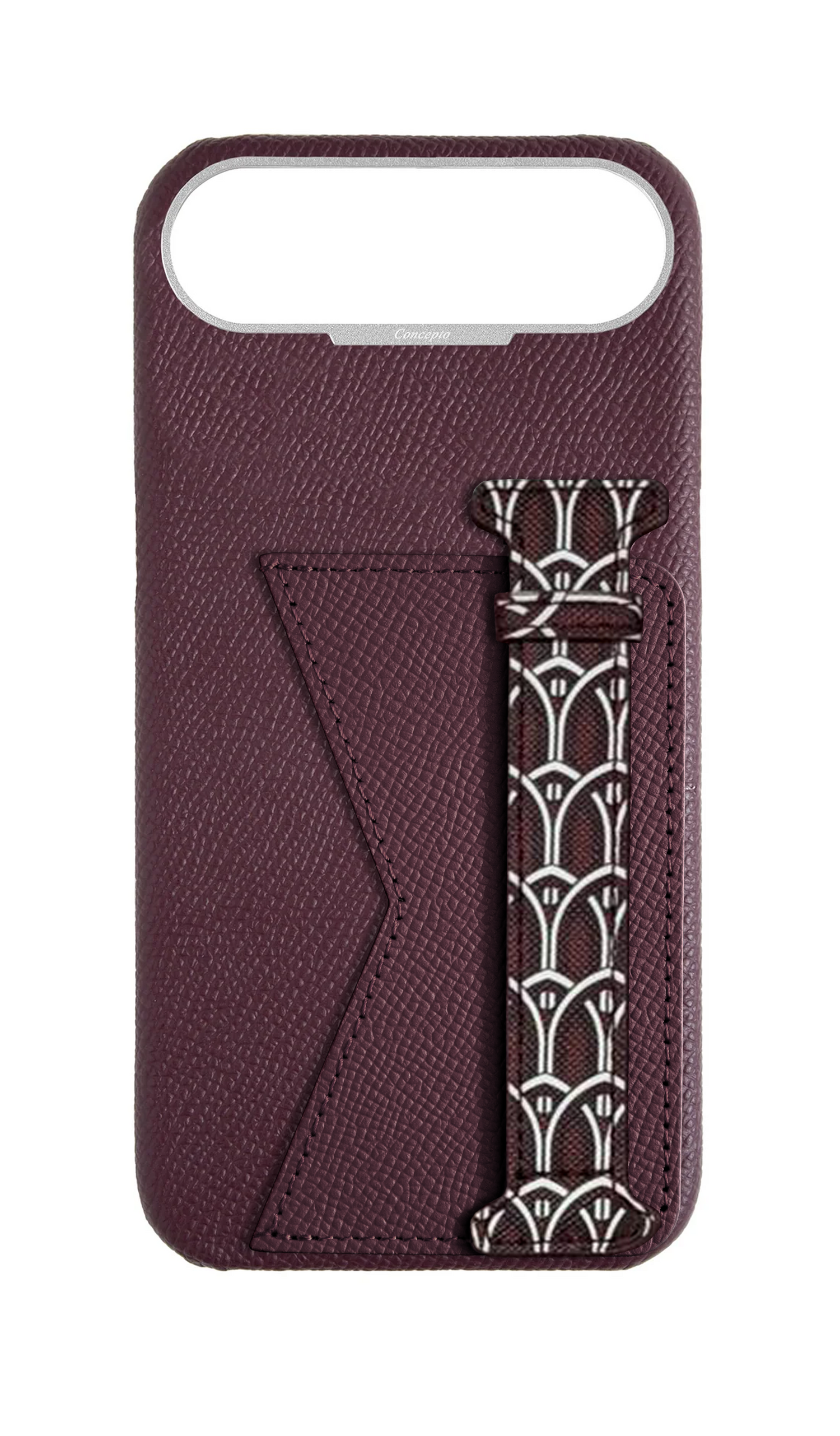 Maroon Monogram Duo Case