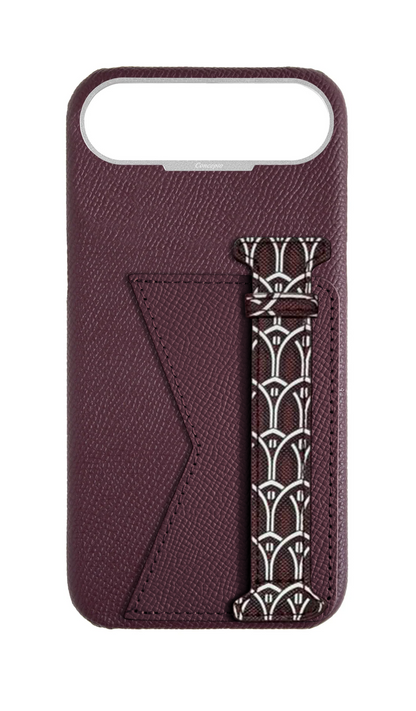 Maroon Monogram Duo Case