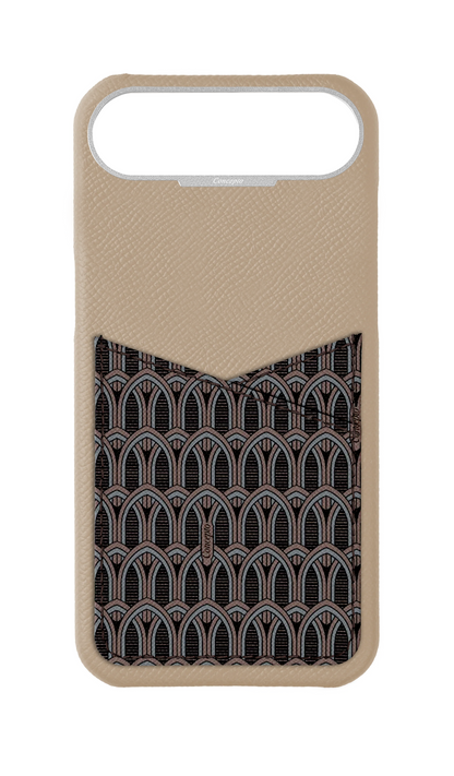 Cream Monogram Pocket Case