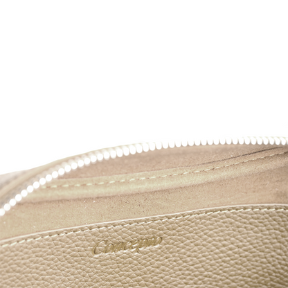 Beige Handcrafted Toiletry Pouch