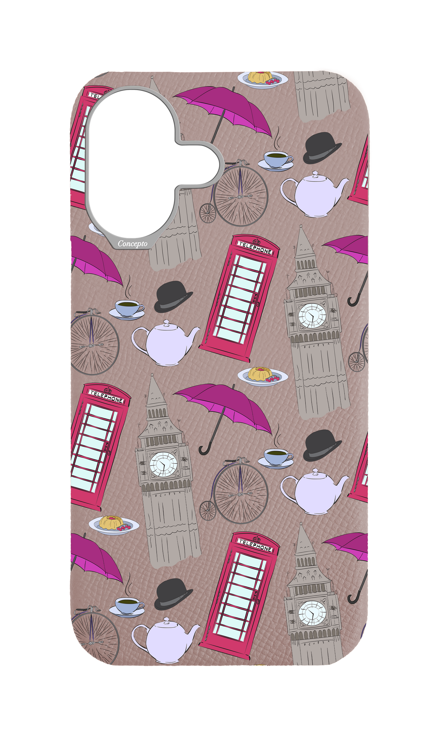 Blush Pink Strapless Case - London Icons