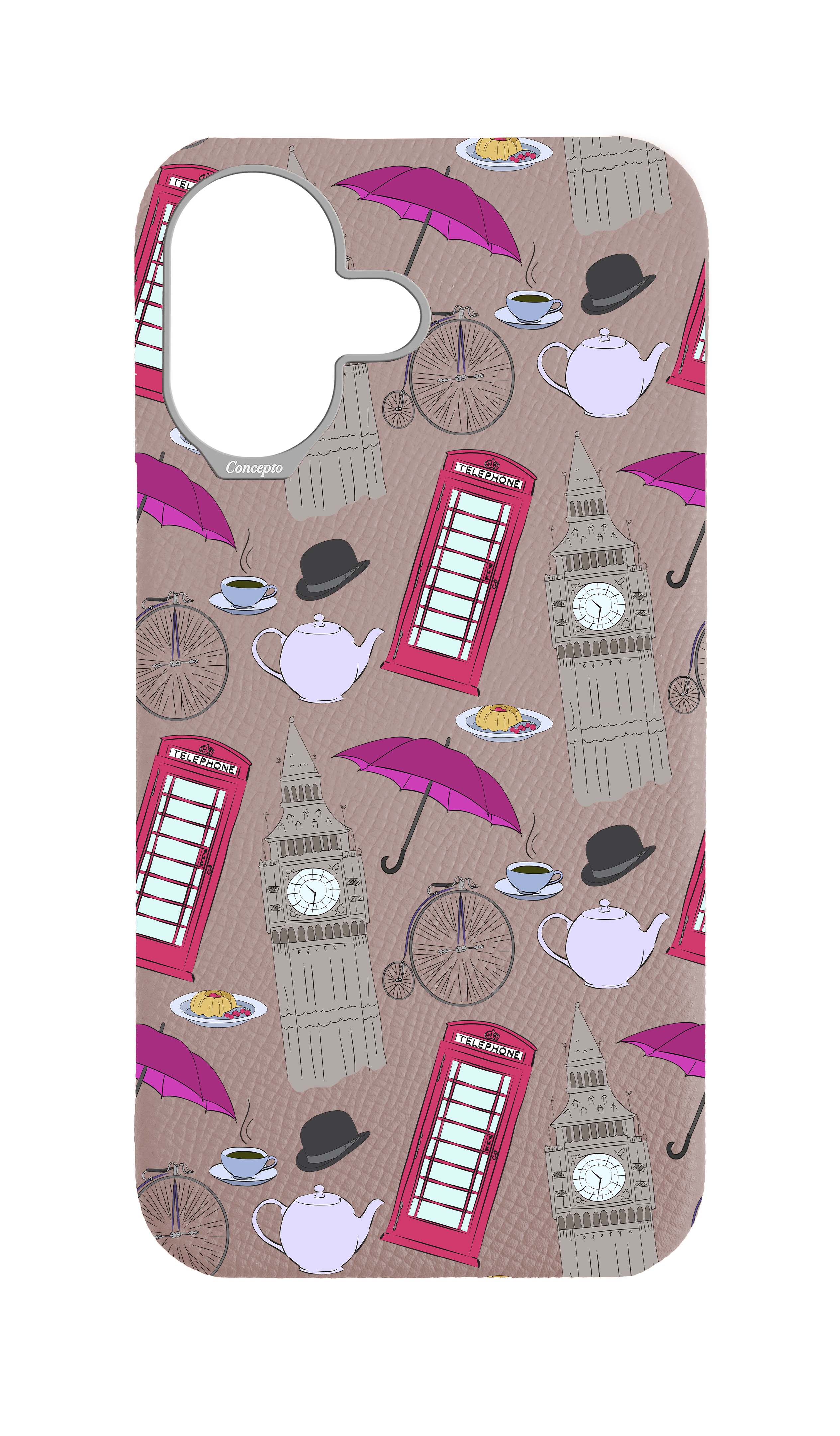 Blush Pink Strapless Case - London Icons