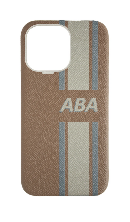 Striped Taupe Strapless Case