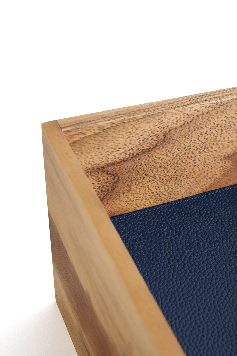 Walnut Wood x Navy A4 Paper Tray