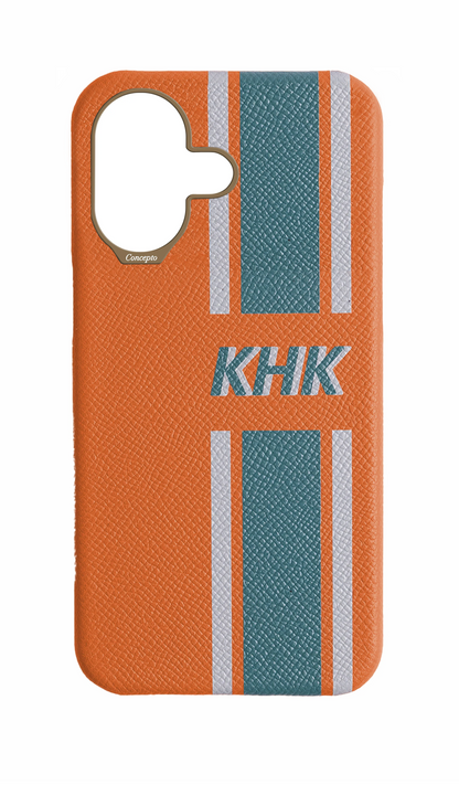 Striped Orange Strapless Case