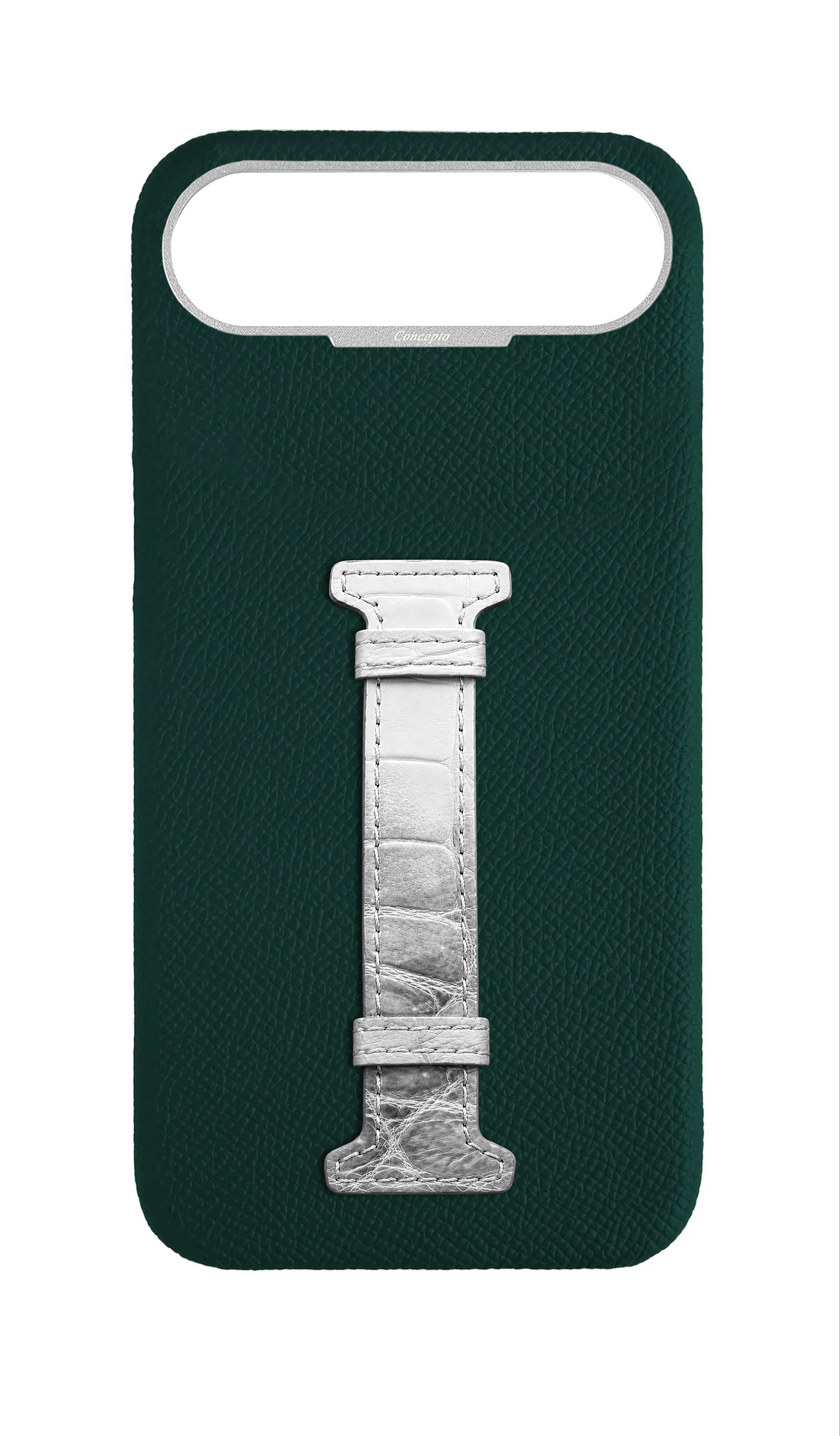 Green Himalayan Exotic Crocodile Middle Strap Case