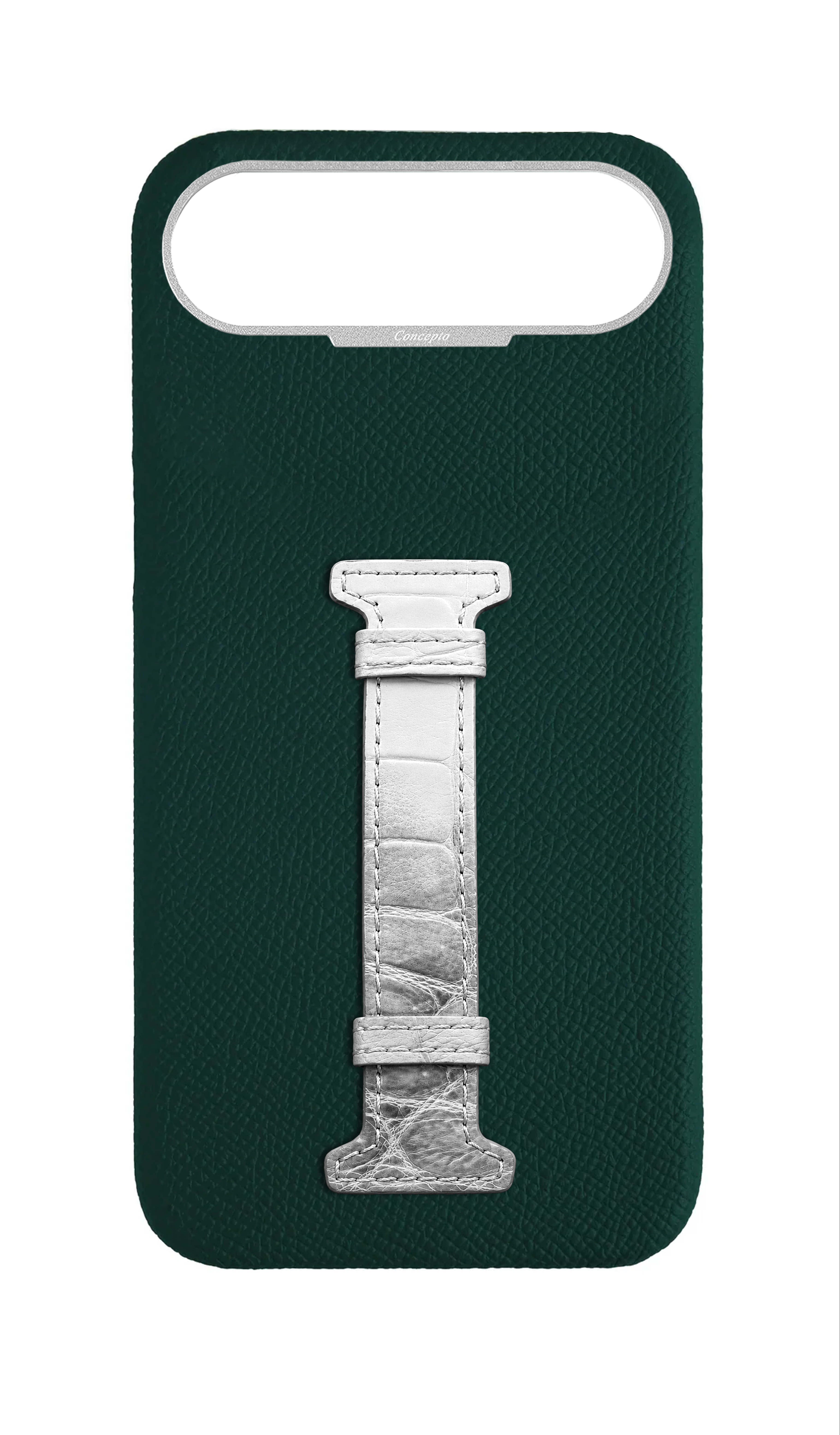 Green Himalayan Exotic Crocodile Middle Strap Case