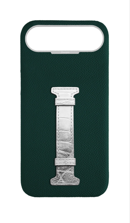 Green Himalayan Exotic Crocodile Middle Strap Case
