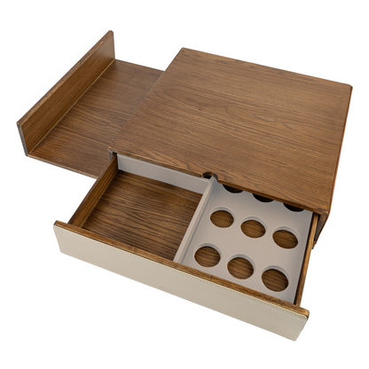 Cream Walnut Coffee Drawer
