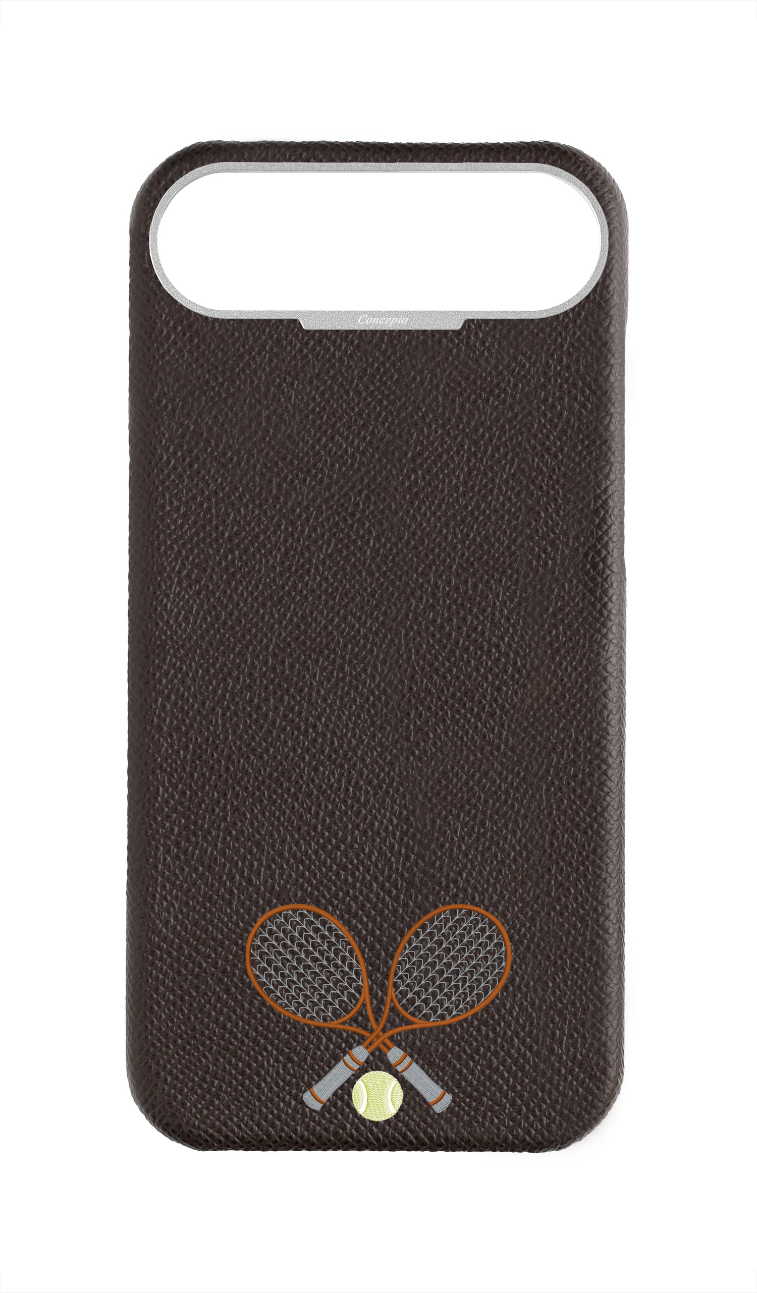 Brown Strapless Epsom Case - Concepto Racket