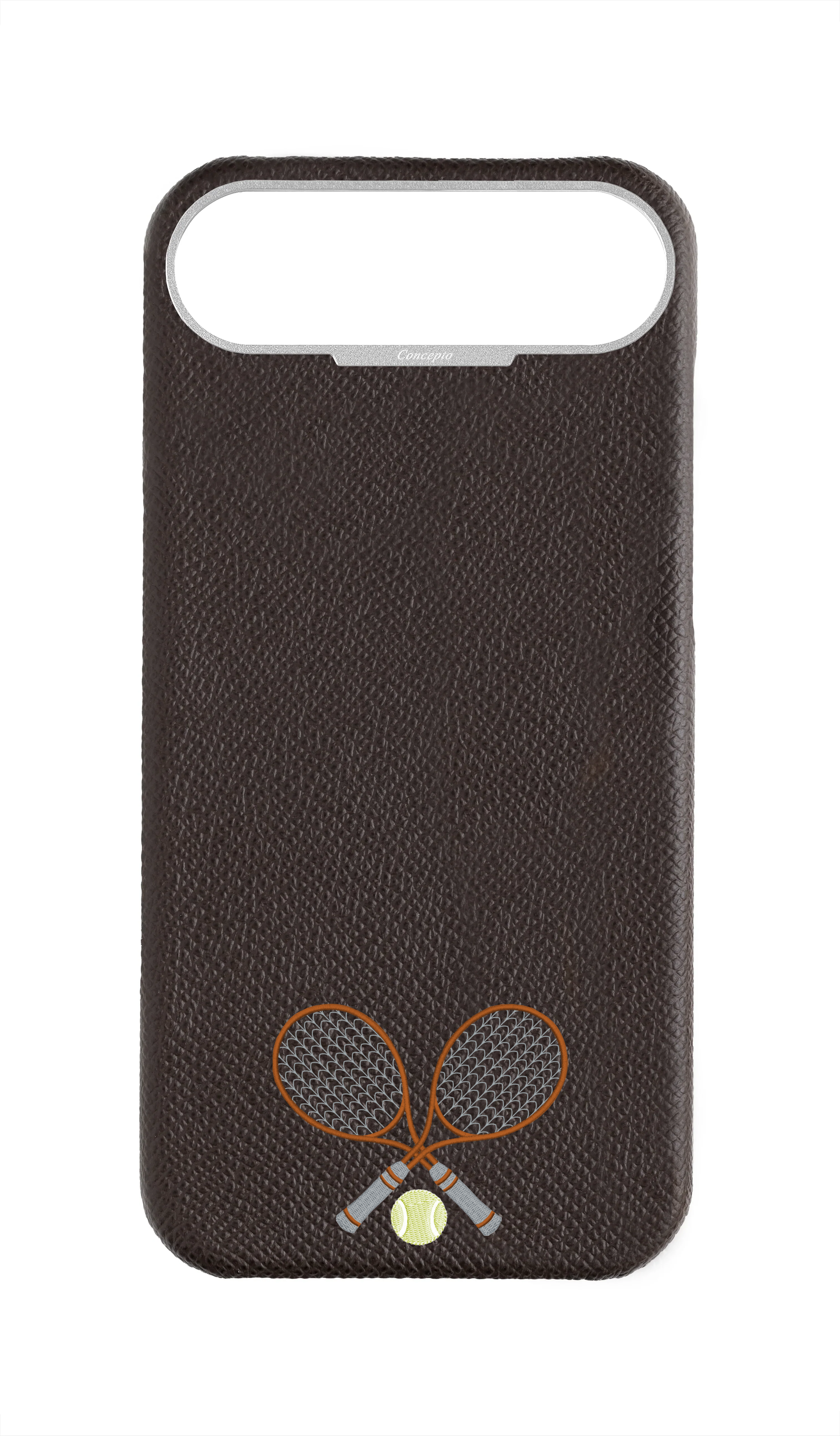 Brown Strapless Epsom Case - Concepto Racket