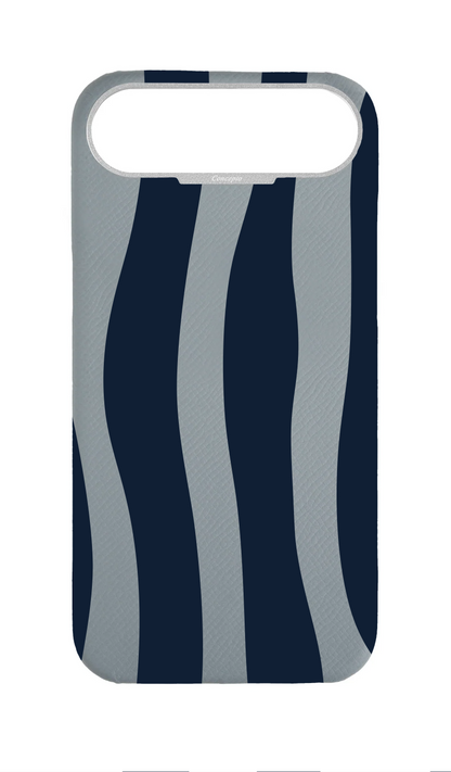 Light Blue Grey Strapless Case - Dancing Stripes