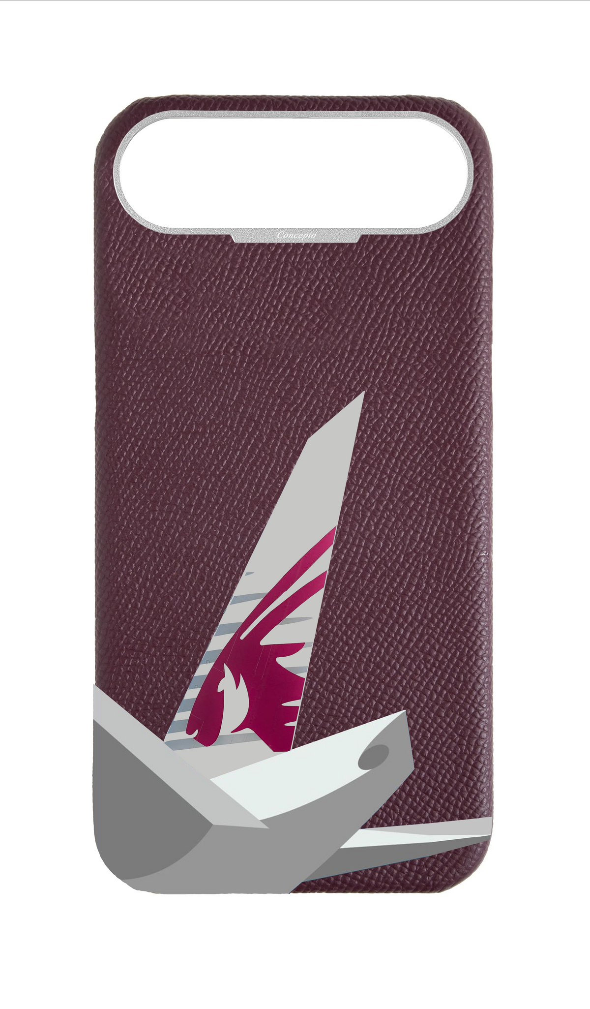 Maroon Strapless Epsom Case - QA Tail