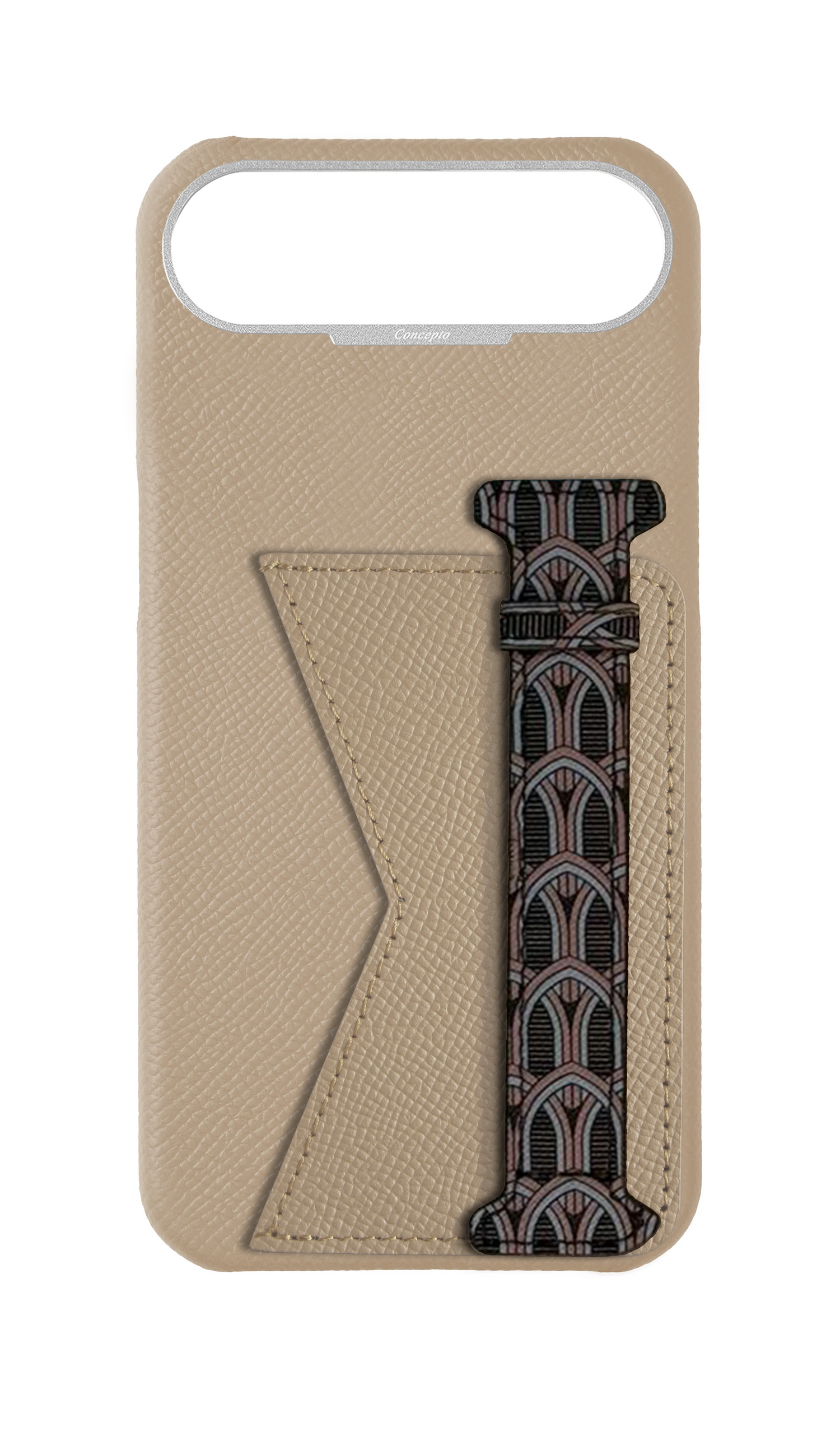 Cream Monogram Duo Case