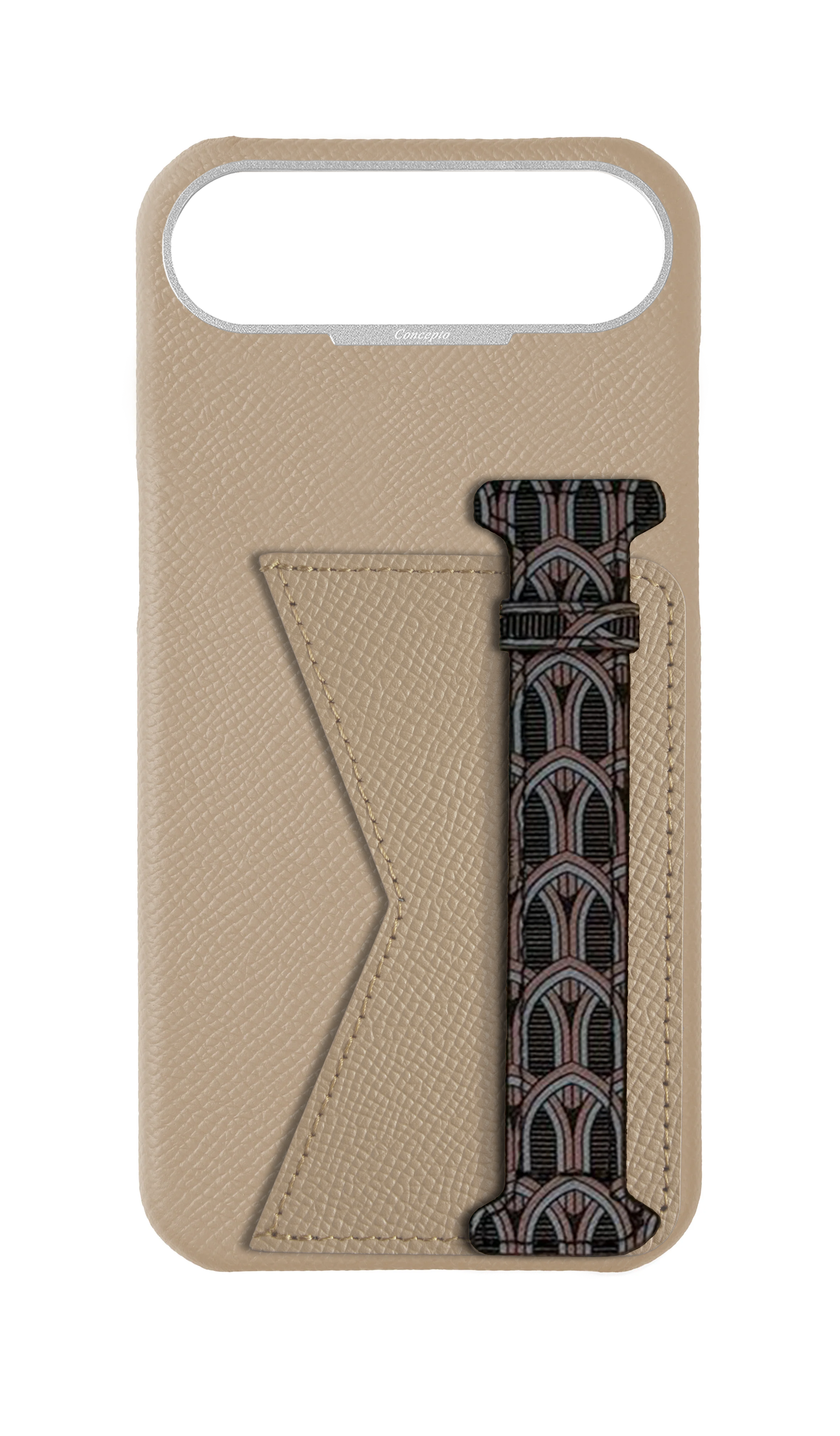 Cream Monogram Duo Case