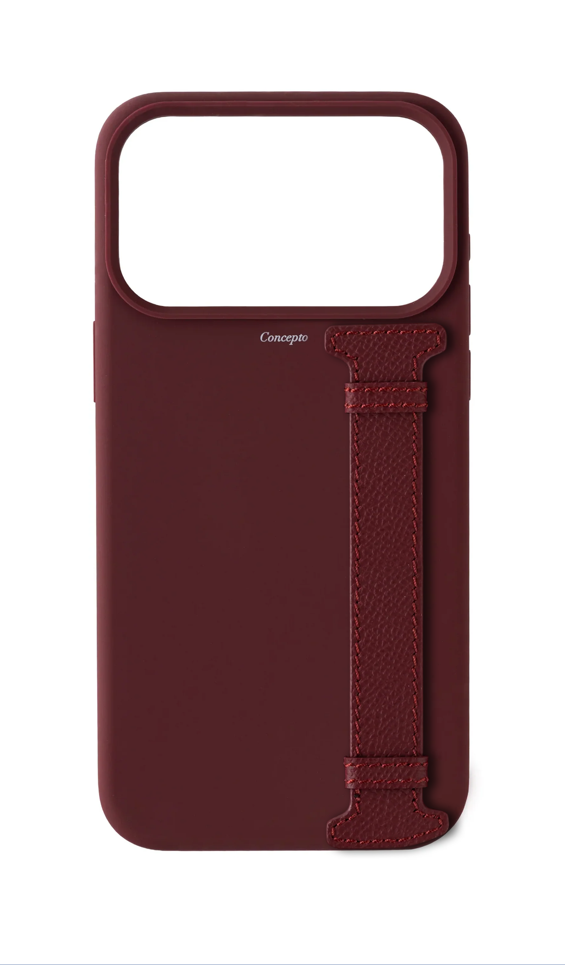 Maroon Silicon Side Strap Case