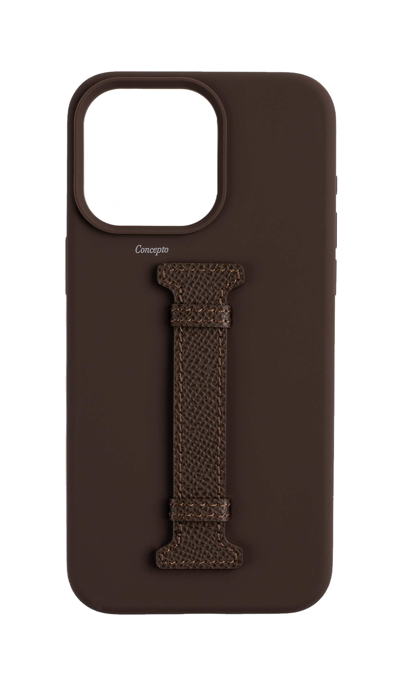 Brown Silicon Middle Strap Case