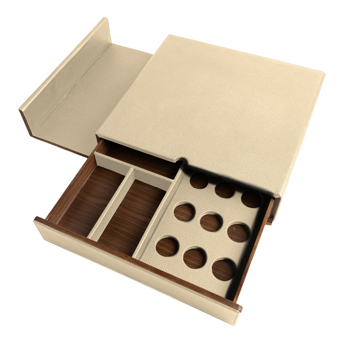 Cream Walnut Coffee Drawer
