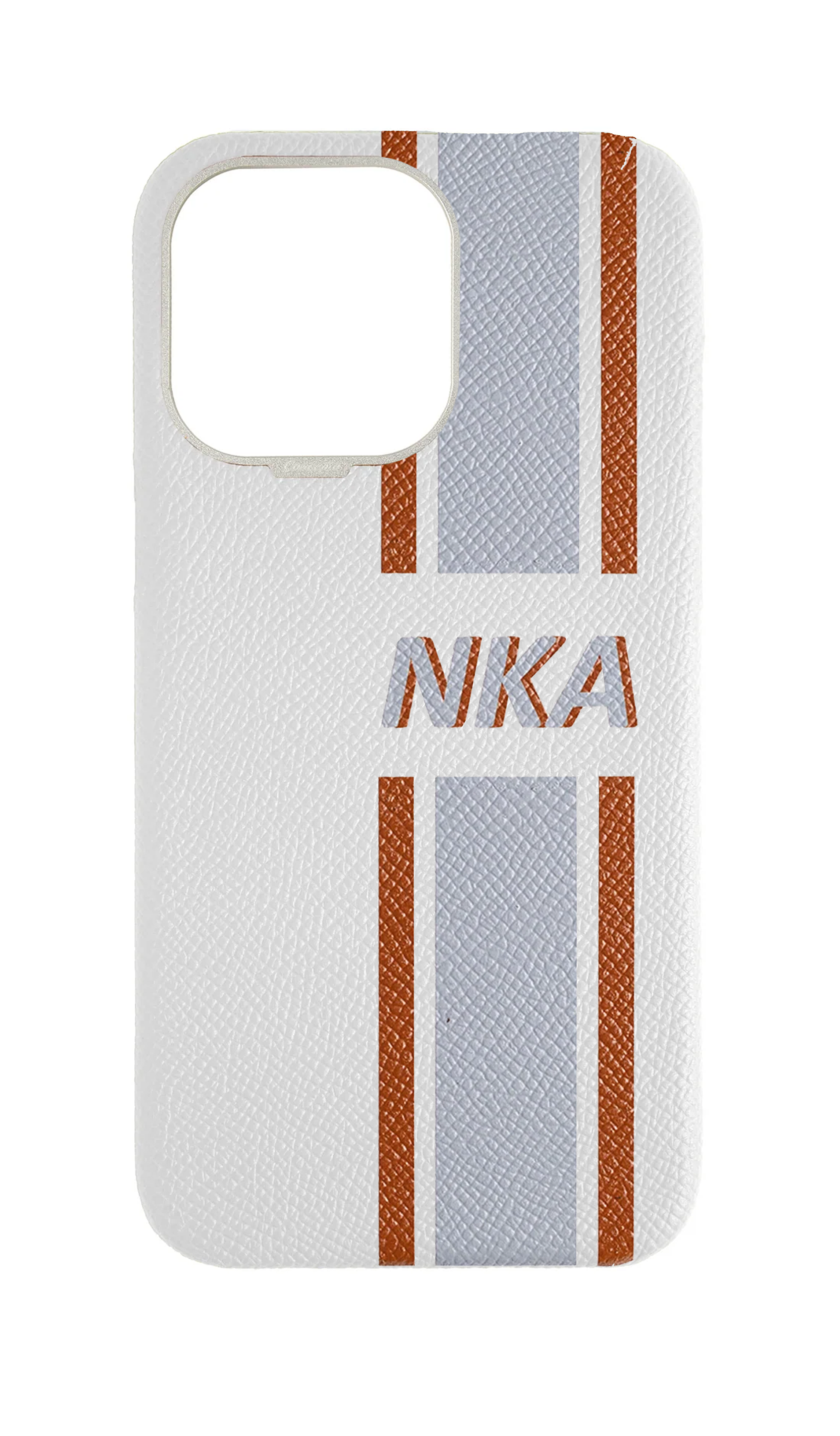 Striped White Strapless Case