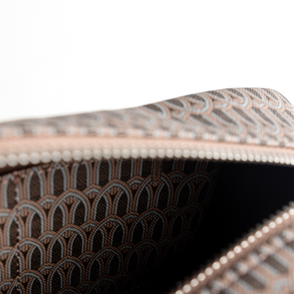 Cream Monogram Toiletry Pouch