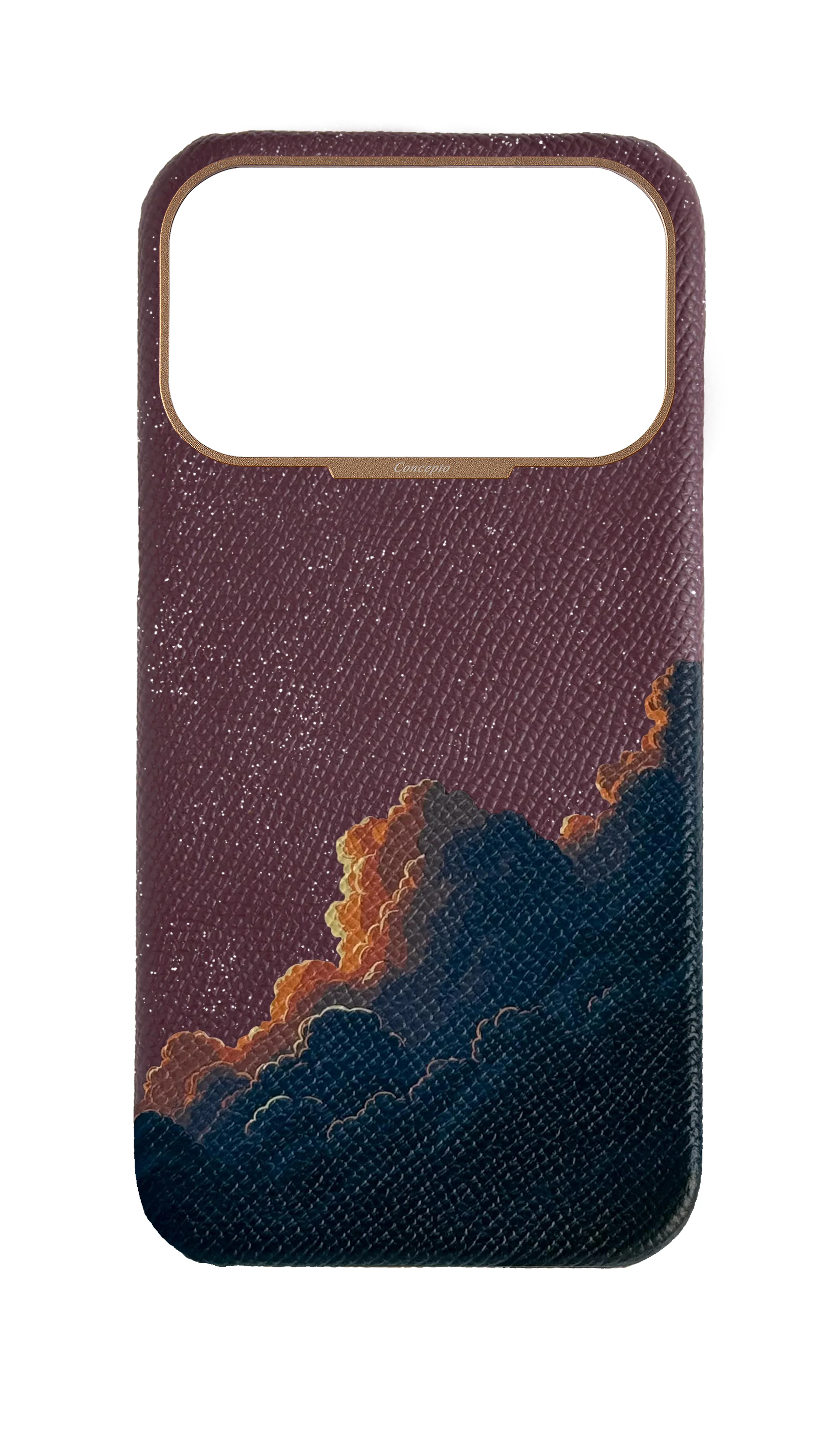 Maroon Strapless Case - Crimson Crescent