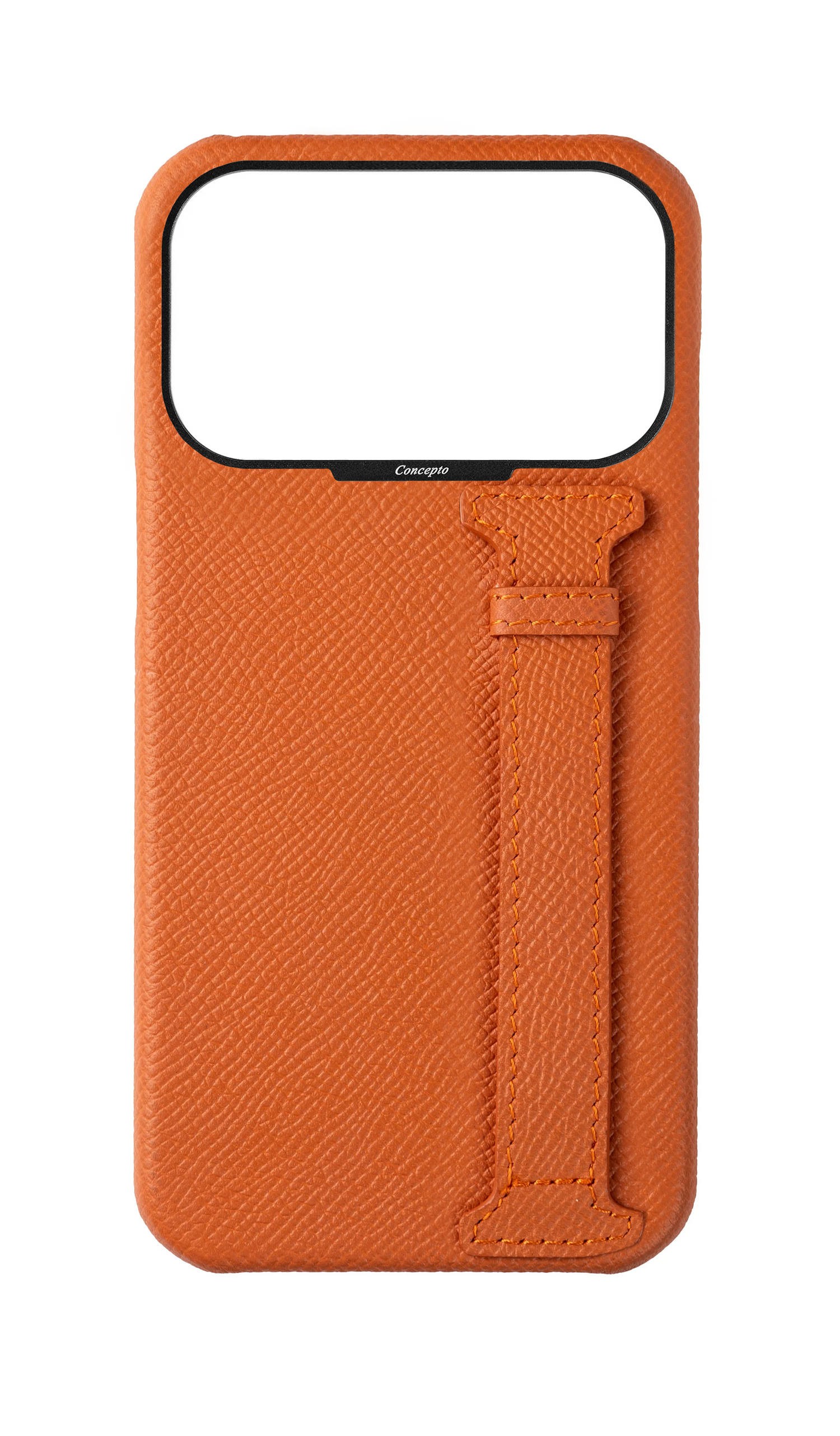 Orange Epsom Side Strap Case